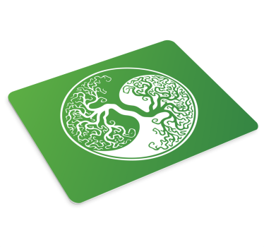 Originele muismat met ingewikkeld boomontwerp - TenStickers