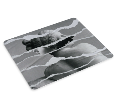Originele muismat gescheurde portretcompositie - TenStickers