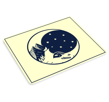 Gaming muismat nachtelijke sterrenavontuur - TenStickers