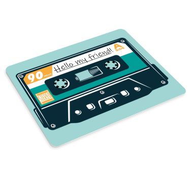 Citaat muismat classic audio cassette quote - TenStickers