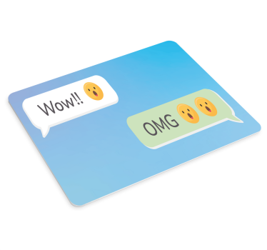 Citaat muismat verbaasde uitdrukkingen berichten - TenStickers
