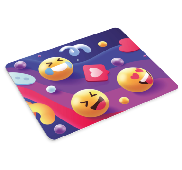 Gaming muismat kleurrijke emoji collectie - TenStickers