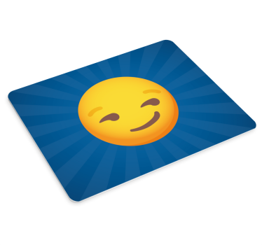 Citaat muismat blije emoji uitdrukking - TenStickers
