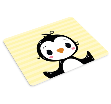 Anime muismat vrolijk pinguïn personage - TenStickers