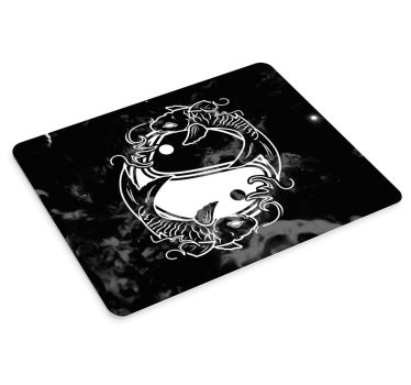 Originele muismat yin yang vissen kunst - TenStickers