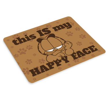 Originele muismat garfield blije uitdrukking - TenStickers