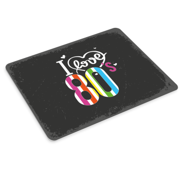 Citaat muismat kleurrijke 80's liefde - TenStickers