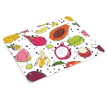Originele muismat met levendige fruitpatronen - TenStickers