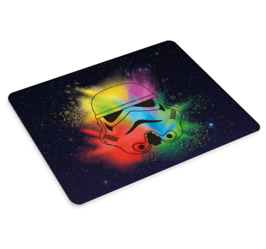Gaming muismat kleurrijk stormtrooper gezicht - TenStickers