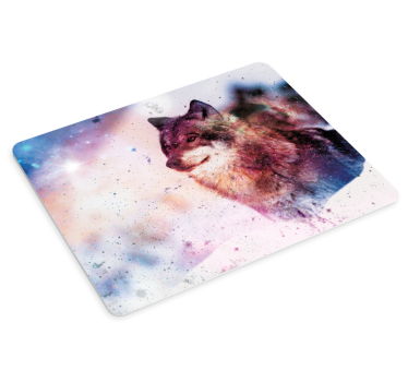 Gaming muismat majestueus wolf portret - TenStickers