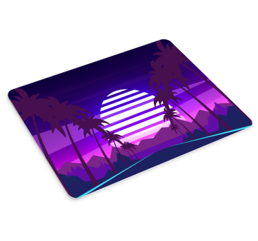 Gaming muismat vibrant zonsondergang landschap - TenStickers