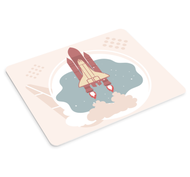 Gaming muismat ruimtevaart avontuur - TenStickers