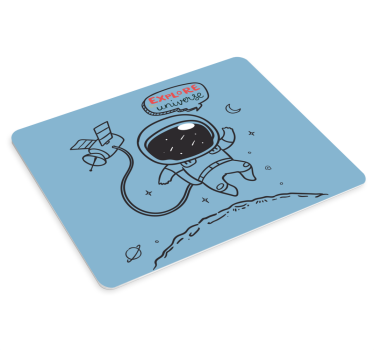 Gaming muismat astronaut die het universum verkenning - TenStickers