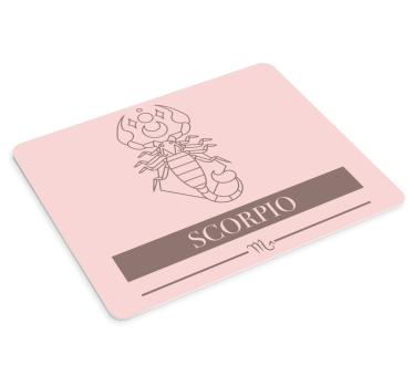 Schorpioen symbolische figuur citaat muismat - TenStickers