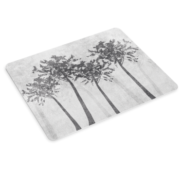 Originele muismat Scandinavische stijl bomen tinten - TenStickers