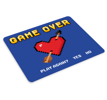 Gaming muismat 8-bit hart grafiek - TenStickers