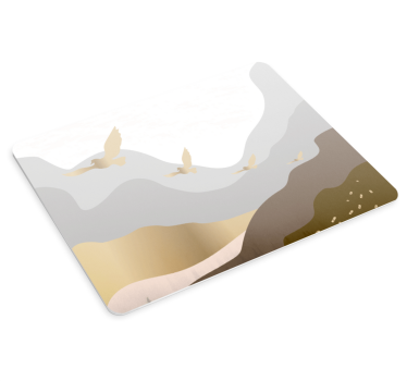 Citaat muismat stromend natuurscène - TenStickers