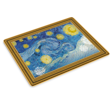 De sterrennacht schilderij op muismat - TenStickers