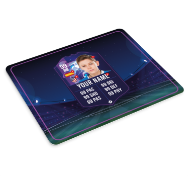Voetbalspeler kaart Gaming muismat - TenStickers