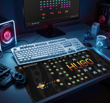 8 bits arcadescherm Gaming muismat - TenStickers