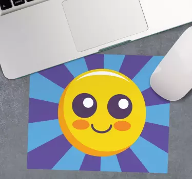 Anime muismat blije zonnige gezicht - TenStickers