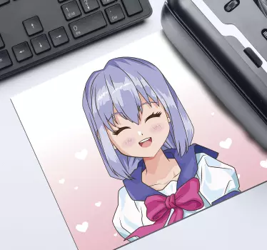 Anime muismat met een heerlijke anime figuur - TenStickers