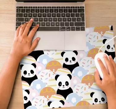 Anime muismat schattig panda patroon - TenStickers