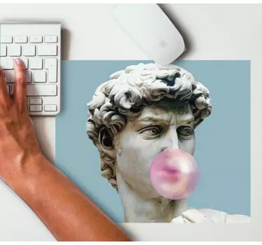 Borrelende marmeren sculptuur originele muismat - TenStickers