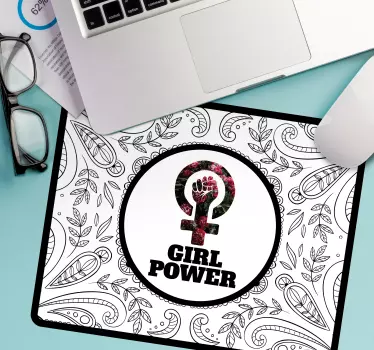 Citaat muismat empowerment bloem symbool - TenStickers