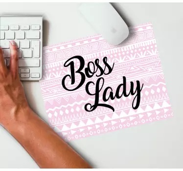 Citaat muismat inspiratie voor de baasvrouw - TenStickers