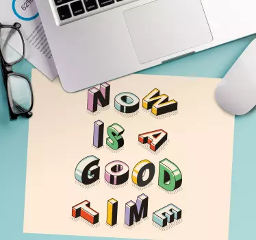 Citaat muismat motivational tekst kunst - TenStickers