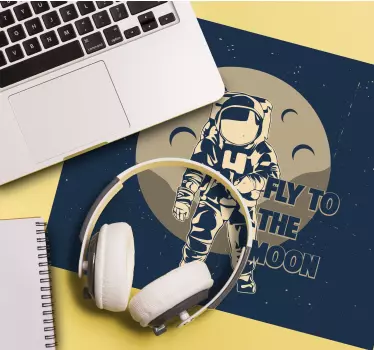Gaming muismat cosmonaut ontdekt de kosmos - TenStickers