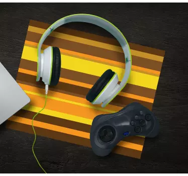 Gaming muismat dapper gestreept patroon - TenStickers