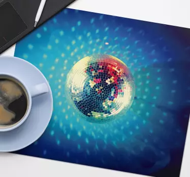 Gaming muismat disco bal sprankel - TenStickers