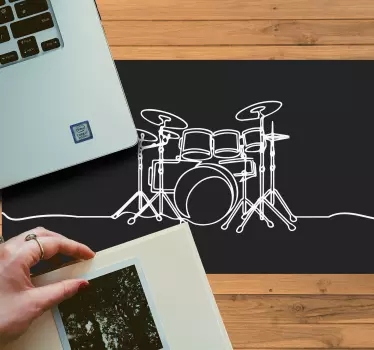 Gaming muismat drumstel omslag - TenStickers