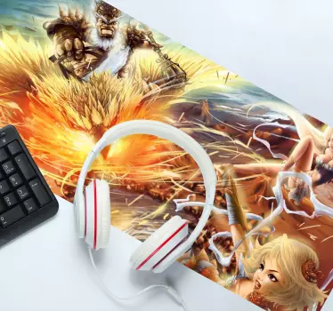 Gaming muismat epic fantasy strijd - TenStickers