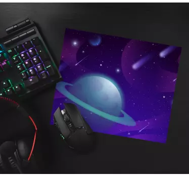 Gaming muismat galaxy planeet verkenning - TenStickers