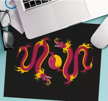 Gaming muismat gedetailleerd draakontwerp - TenStickers