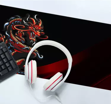 Gaming muismat intense draak kunstwerk - TenStickers