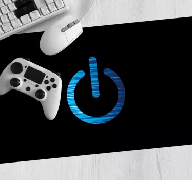 Gaming muismat stijlvol kracht symbool - TenStickers