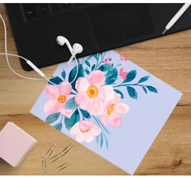 Originele muismat bloemige aquarel arrangement - TenStickers