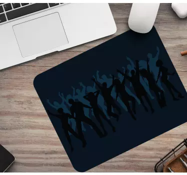 Originele muismat dance silhouetten collage - TenStickers