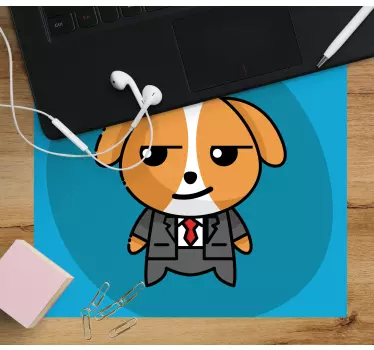 Originele muismat dapper hondenkarakter - TenStickers