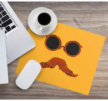 Originele muismat funky zonnebrillen snor - TenStickers