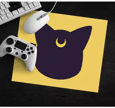 Originele muismat gestileerde kattensilhouet - TenStickers