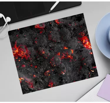 Originele muismat lava rock textuur - TenStickers