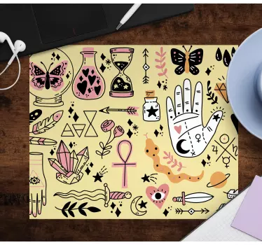 Originele muismat mystieke symbolen collectie - TenStickers