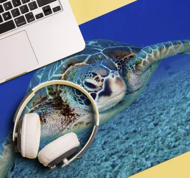 Originele muismat oceanische schildpad ontmoeting - TenStickers