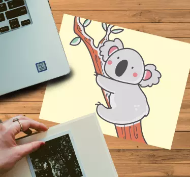 Originele muismat schattige koala boom - TenStickers