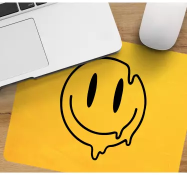 Originele muismat smeltende glimlach icoon - TenStickers